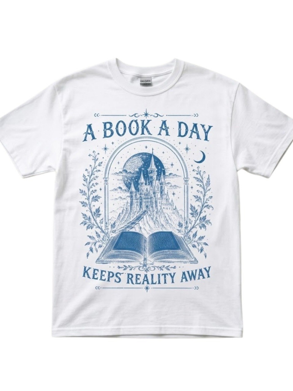 A book a day dragon fantasy book lover gift  graphic T-shirt